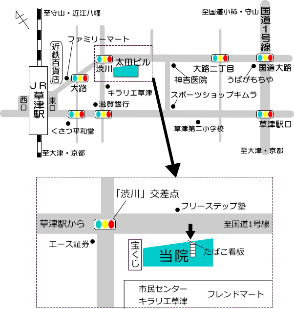 ヒプノセラピー・cotori地図